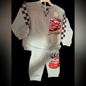Cars Lightning Blue Kids Matching Set